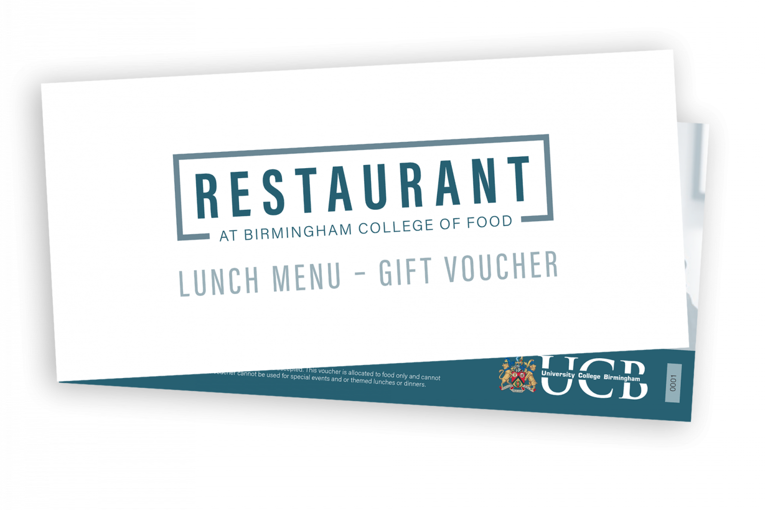 Gift vouchers Restaurant at Birmingham College of Food